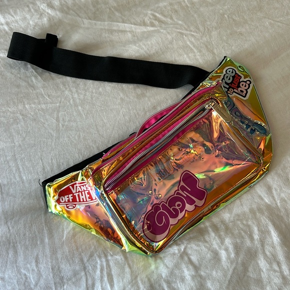 Holographic Fanny pack with stickers - Picture 1 of 4